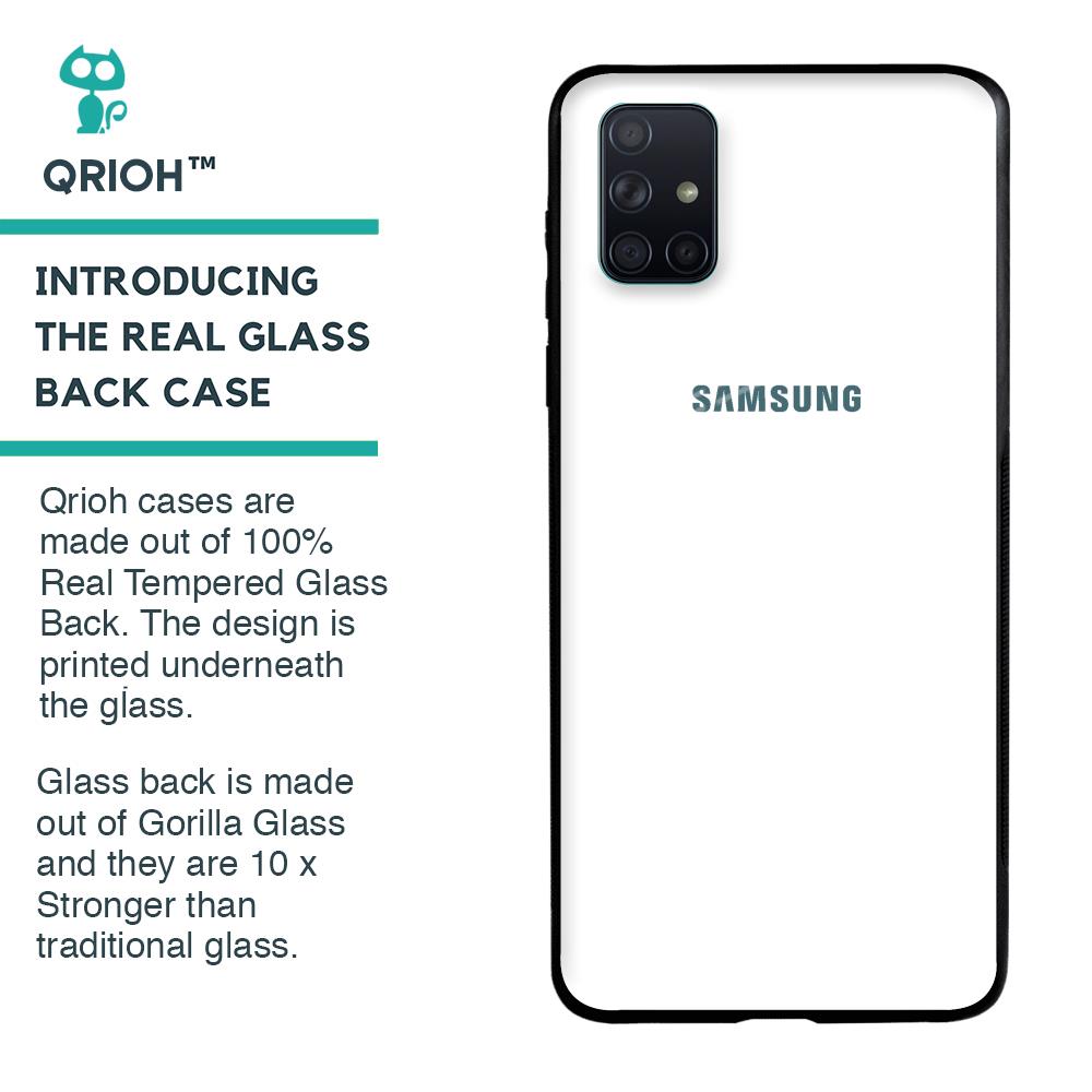 Arctic White Glass Case for Samsung Galaxy A51