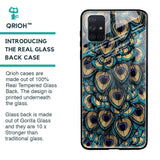 Peacock Feathers Glass case for Samsung Galaxy A51