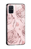 Shimmer Roses Glass case for Samsung Galaxy A51