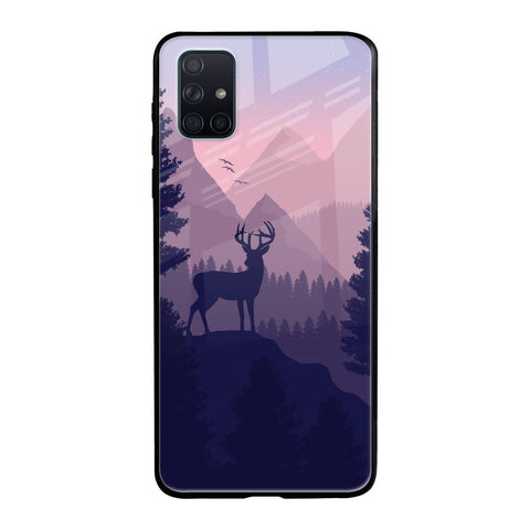Deer In Night Samsung Galaxy A51 Glass Cases & Covers Online