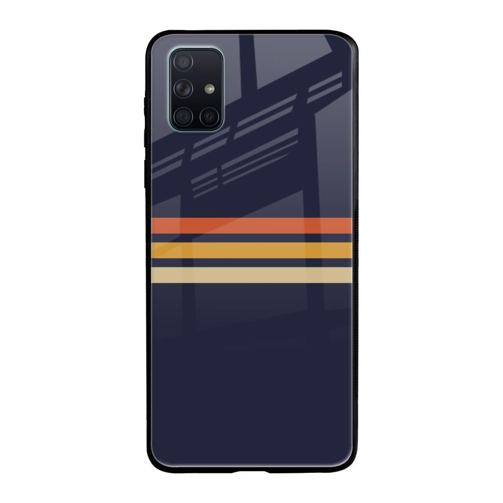 Tricolor Stripes Samsung Galaxy A51 Glass Cases & Covers Online