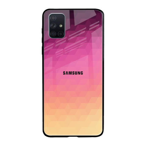 Geometric Pink Diamond Samsung Galaxy A51 Glass Back Cover Online
