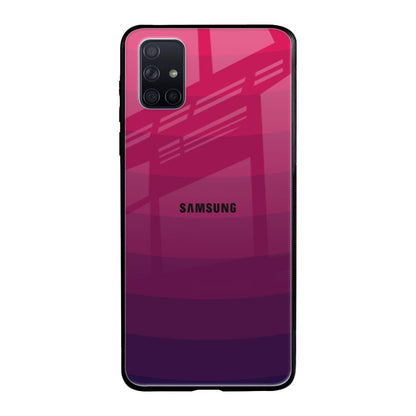 Wavy Pink Pattern Samsung Galaxy A51 Glass Back Cover Online
