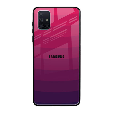 Wavy Pink Pattern Samsung Galaxy A51 Glass Back Cover Online