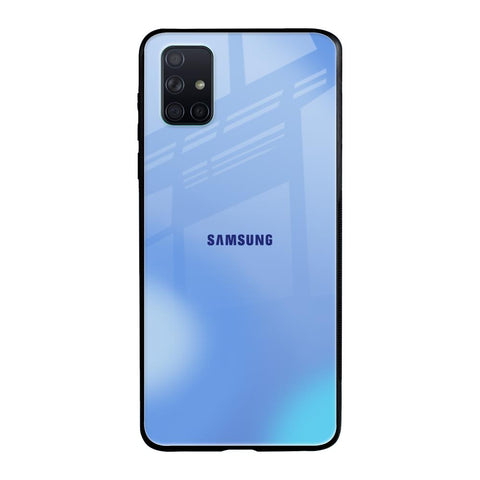 Vibrant Blue Texture Samsung Galaxy A51 Glass Back Cover Online