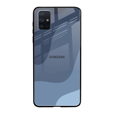Navy Blue Ombre Samsung Galaxy A51 Glass Back Cover Online