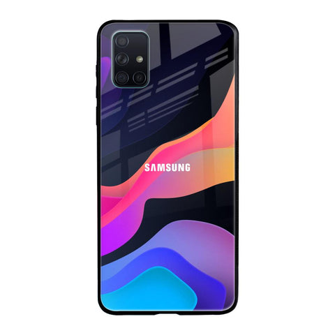 Colorful Fluid Samsung Galaxy A51 Glass Back Cover Online