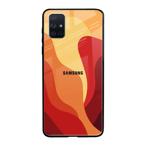 Magma Color Pattern Samsung Galaxy A51 Glass Back Cover Online