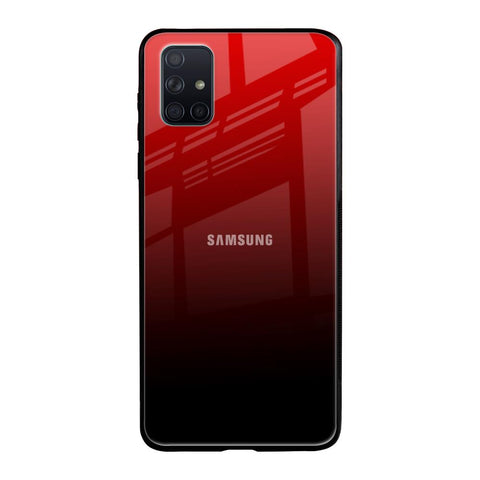 Maroon Faded Samsung Galaxy A51 Glass Back Cover Online