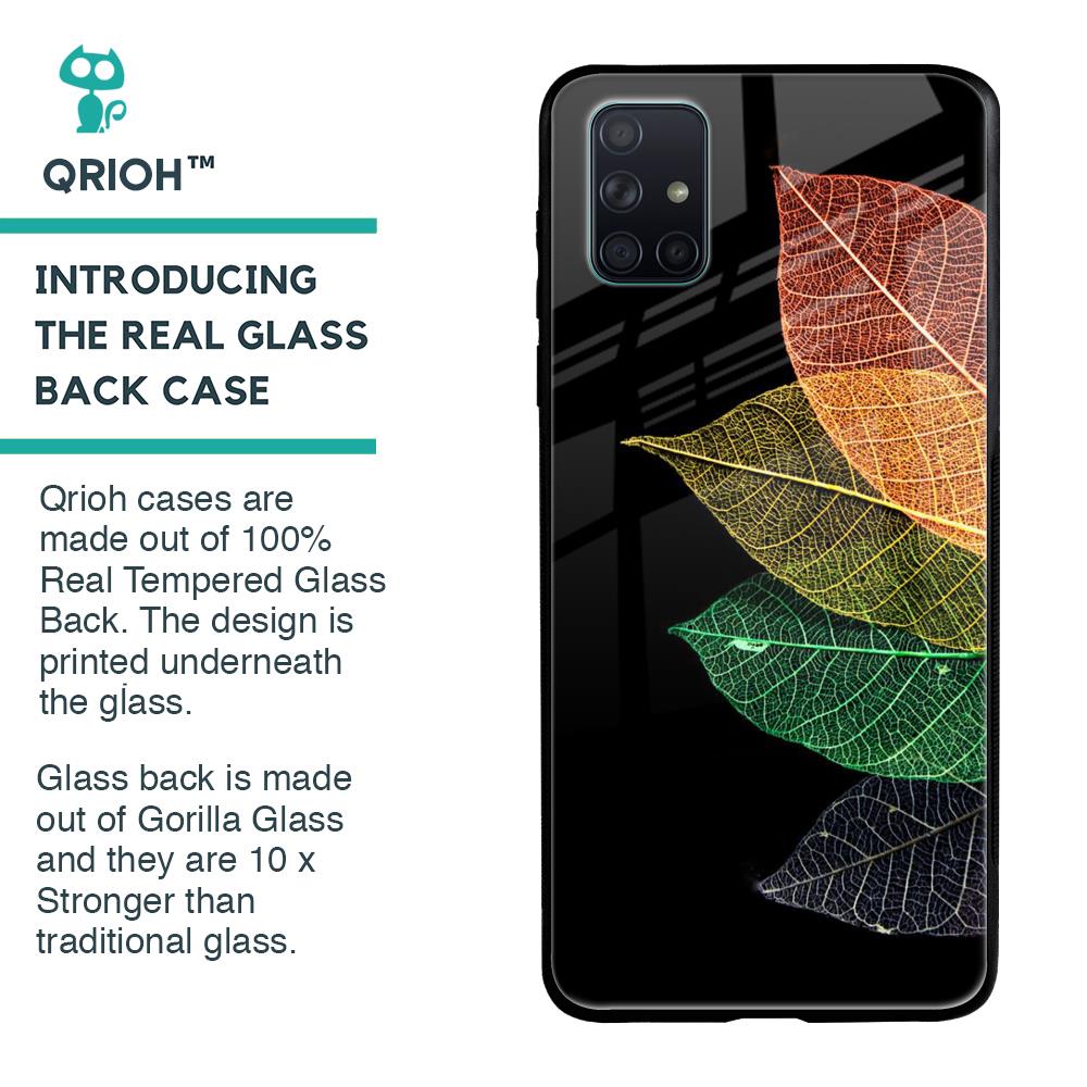 Colorful Leaves Glass Case for Samsung Galaxy A51