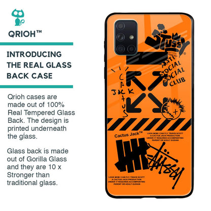 Anti Social Club Glass Case for Samsung Galaxy A51