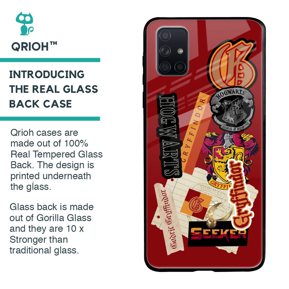 Gryffindor Glass Case for Samsung Galaxy A51