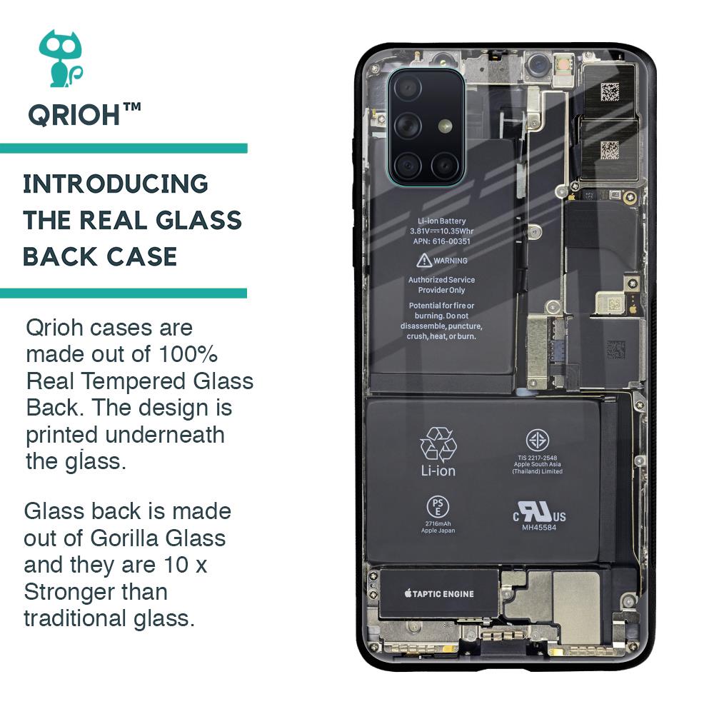 Skeleton Inside Glass Case for Samsung Galaxy A51