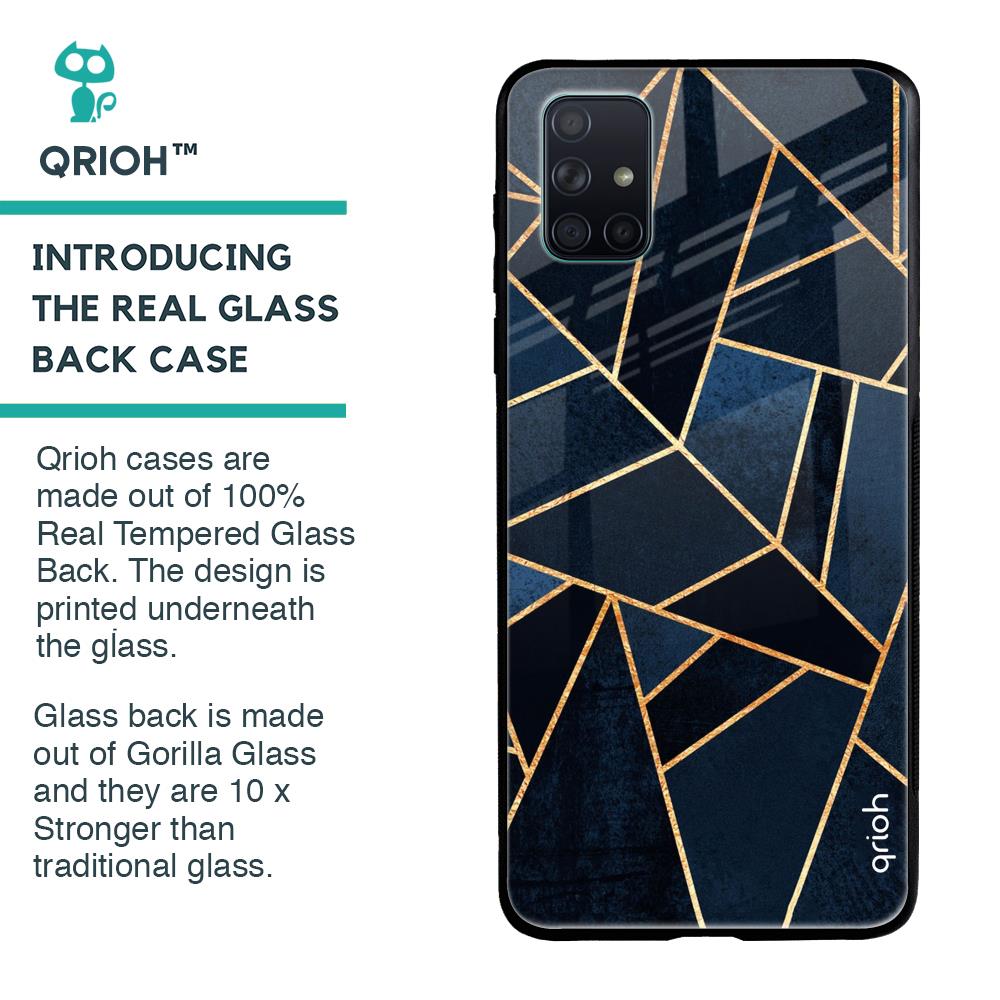 Abstract Tiles Glass case for Samsung Galaxy A51