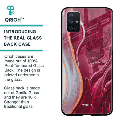 Crimson Ruby Glass Case for Samsung Galaxy A51