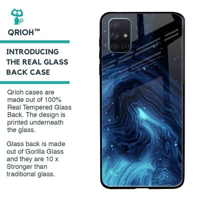 Dazzling Ocean Gradient Glass Case For Samsung Galaxy A51