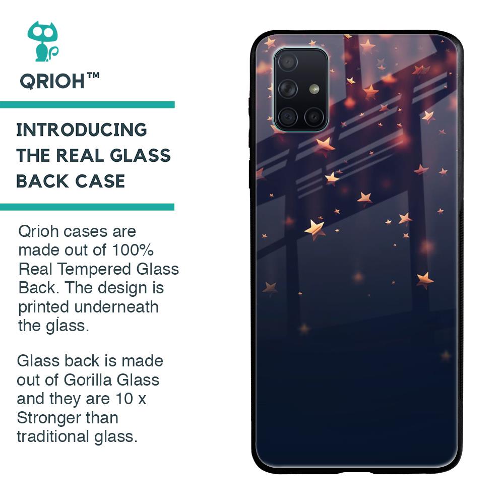 Falling Stars Glass Case For Samsung Galaxy A51