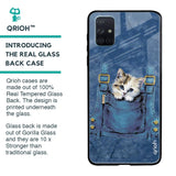 Kitty In Pocket Glass Case For Samsung Galaxy A51