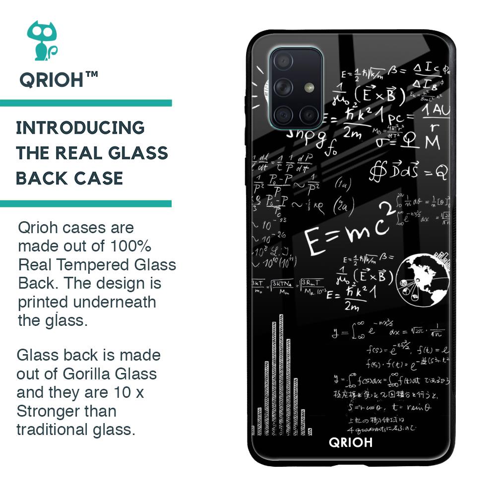 Funny Math Glass Case for Samsung Galaxy A51
