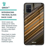 Diagonal Slash Pattern Glass Case for Samsung Galaxy A51