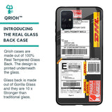 Cool Barcode Label Glass case For Samsung Galaxy A51