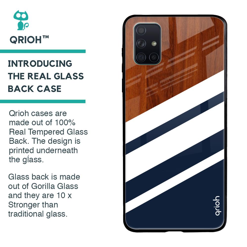 Bold Stripes Glass case for Samsung Galaxy A51