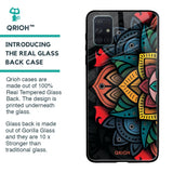 Retro Gorgeous Flower Glass Case for Samsung Galaxy A51