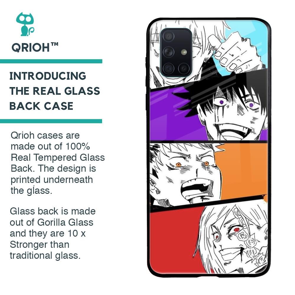 Anime Sketch Glass Case for Samsung Galaxy A51