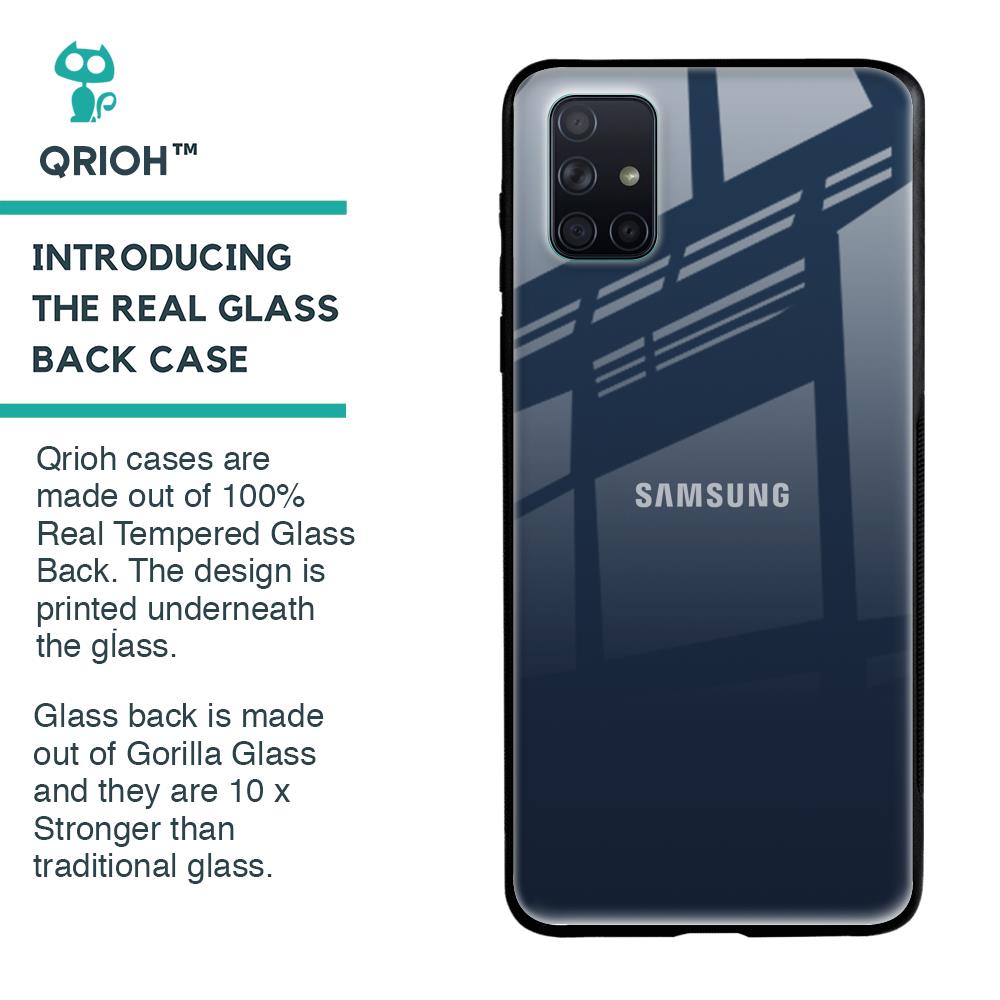 Overshadow Blue Glass Case For Samsung Galaxy A51