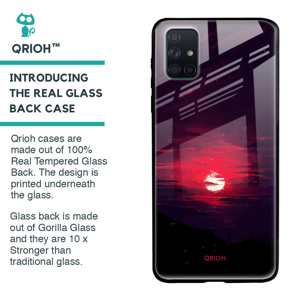 Morning Red Sky Glass Case For Samsung Galaxy A51