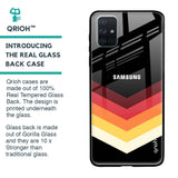 Abstract Arrow Pattern Glass Case For Samsung Galaxy A51