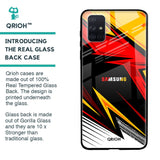 Race Jersey Pattern Glass Case For Samsung Galaxy A51