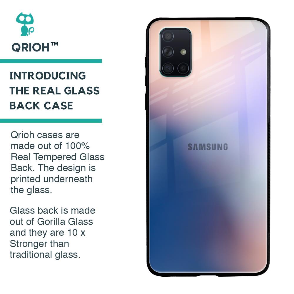 Blue Mauve Gradient Glass Case for Samsung Galaxy A51