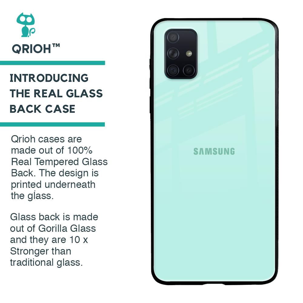 Teal Glass Case for Samsung Galaxy A51