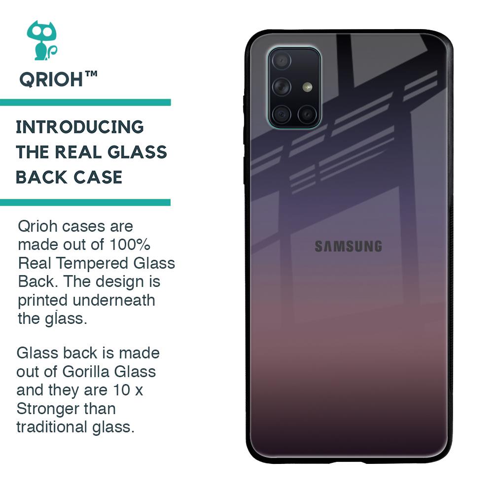Grey Ombre Glass Case for Samsung Galaxy A51