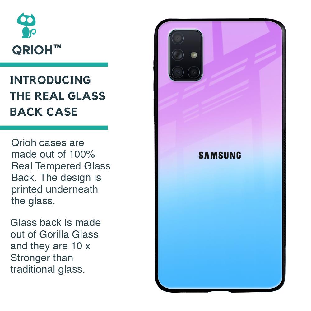 Unicorn Pattern Glass Case for Samsung Galaxy A51