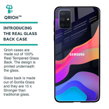 Colorful Fluid Glass Case for Samsung Galaxy A51