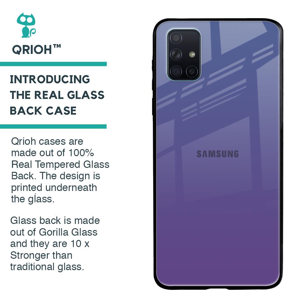 Indigo Pastel Glass Case For Samsung Galaxy A51
