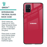 Solo Maroon Glass case for Samsung Galaxy A51