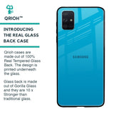 Blue Aqua Glass Case for Samsung Galaxy A51