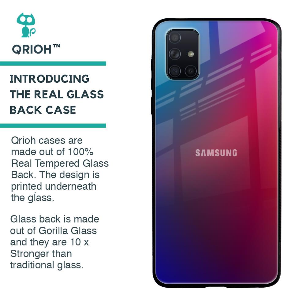 Magical Color Shade Glass Case for Samsung Galaxy A51