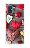 Valentine Hearts Samsung Galaxy A51 Back Cover
