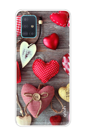 Valentine Hearts Samsung Galaxy A51 Back Cover