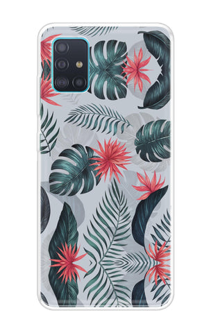Retro Floral Leaf Samsung Galaxy A51 Back Cover
