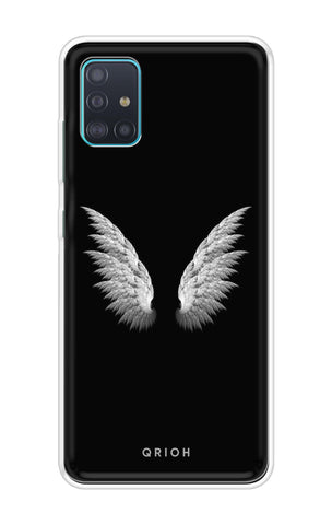 White Angel Wings Samsung Galaxy A51 Back Cover