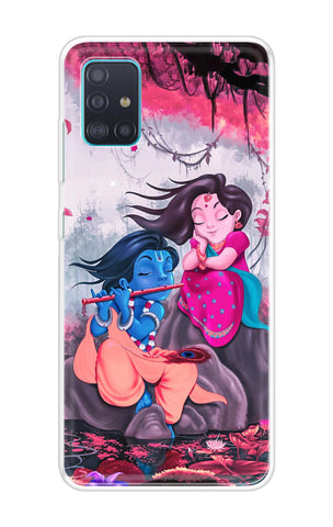Radha Krishna Art Samsung Galaxy A51 Back Cover