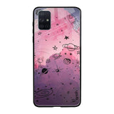 Space Doodles Samsung Galaxy A71 Glass Back Cover Online