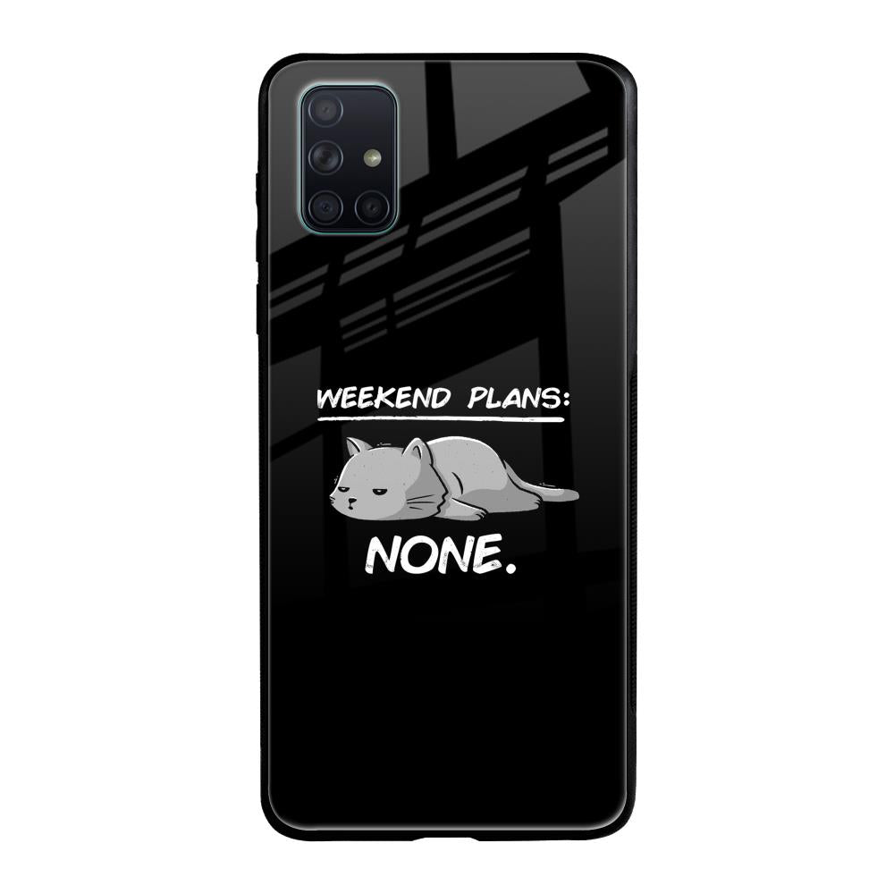 Weekend Plans Samsung Galaxy A71 Glass Back Cover Online