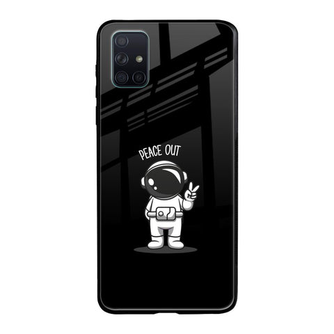 Peace Out Astro Samsung Galaxy A71 Glass Back Cover Online