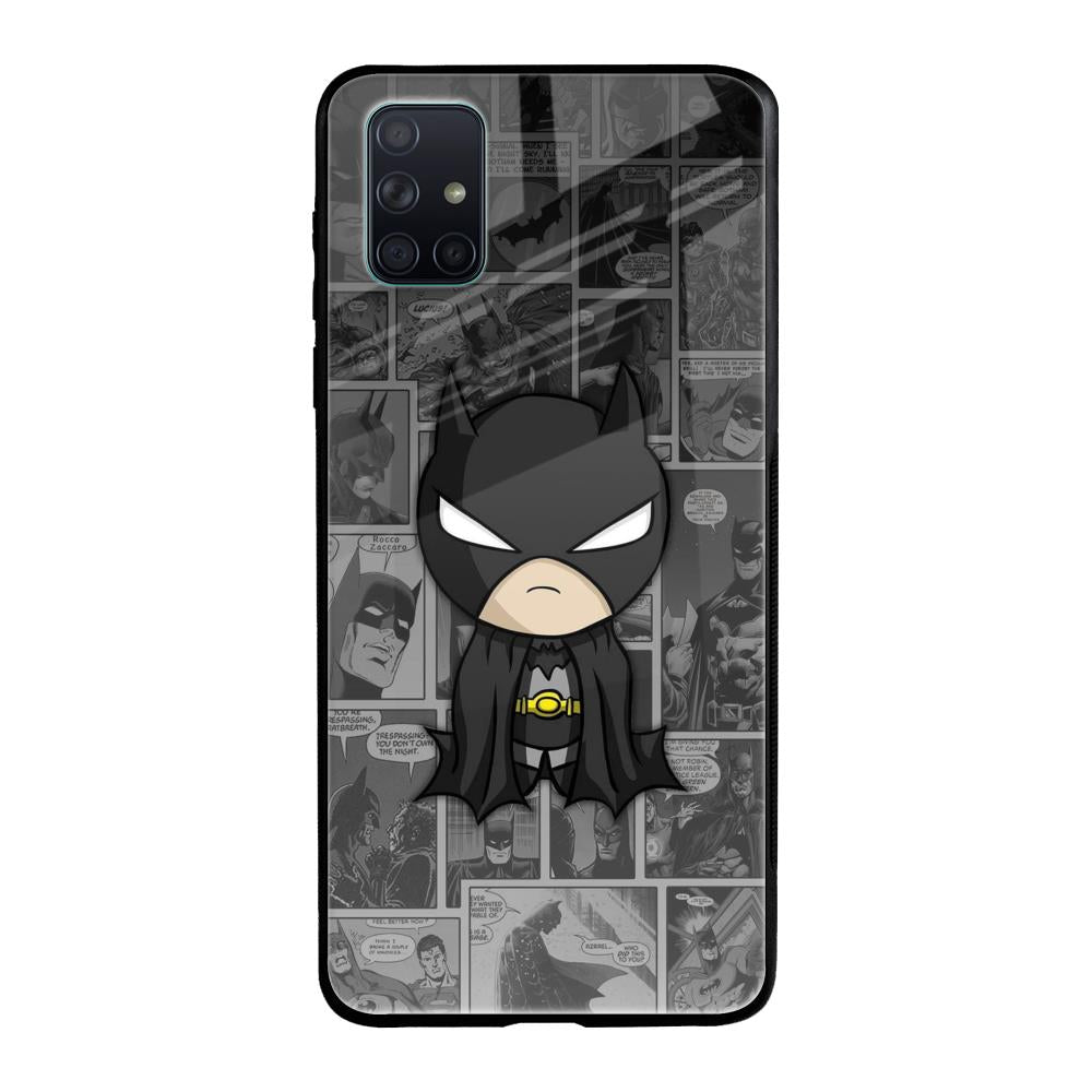 Cartoon Art Samsung Galaxy A71 Glass Back Cover Online